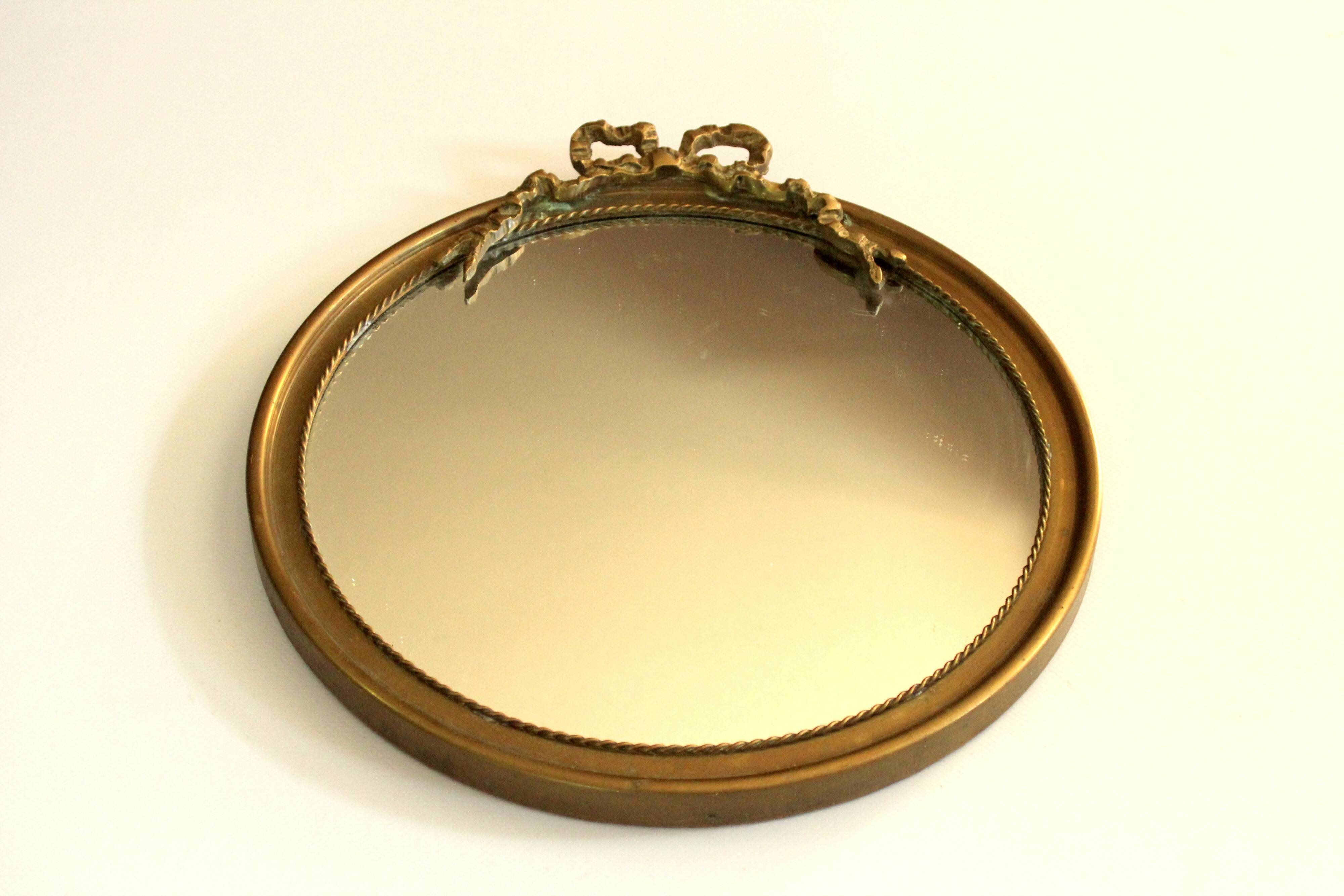 Round wall mirror from the 50s - Vintage