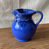 Small blue pitcher