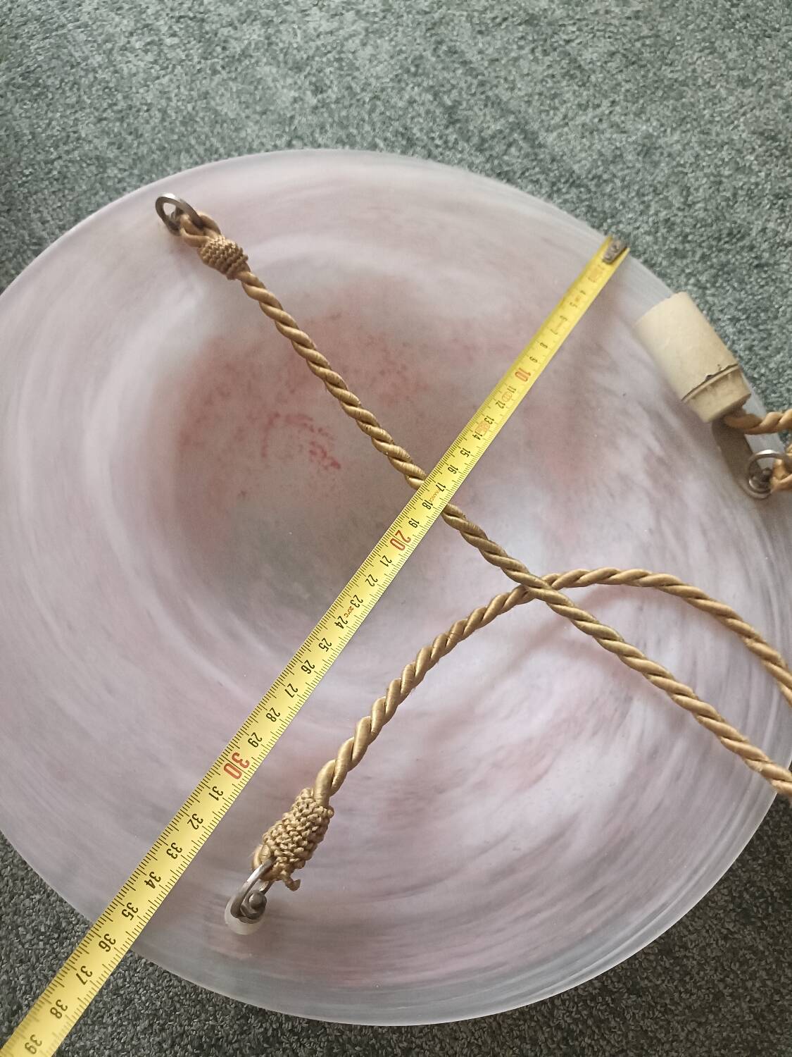 Art Deco glass paste chandelier