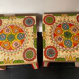 Pair of bedside or end table side tables