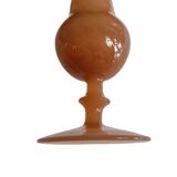 Vintage Salmon Colored Vase Opaline Style, second half 20th century