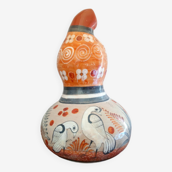 Vintage Mexican pumpkin shaped pottery