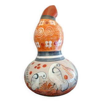 Vintage Mexican pumpkin shaped pottery