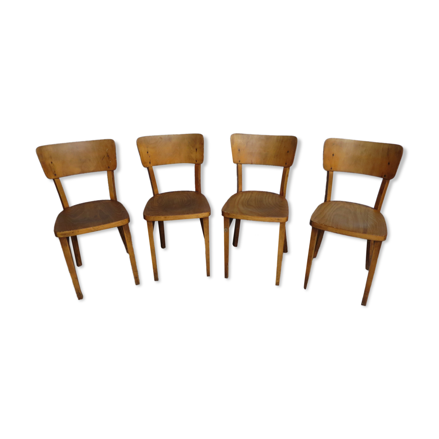 Ensemble de 4 chaises de bistrots thonet