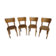 Ensemble de 4 chaises de bistrots thonet