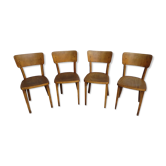 Ensemble de 4 chaises de bistrots thonet