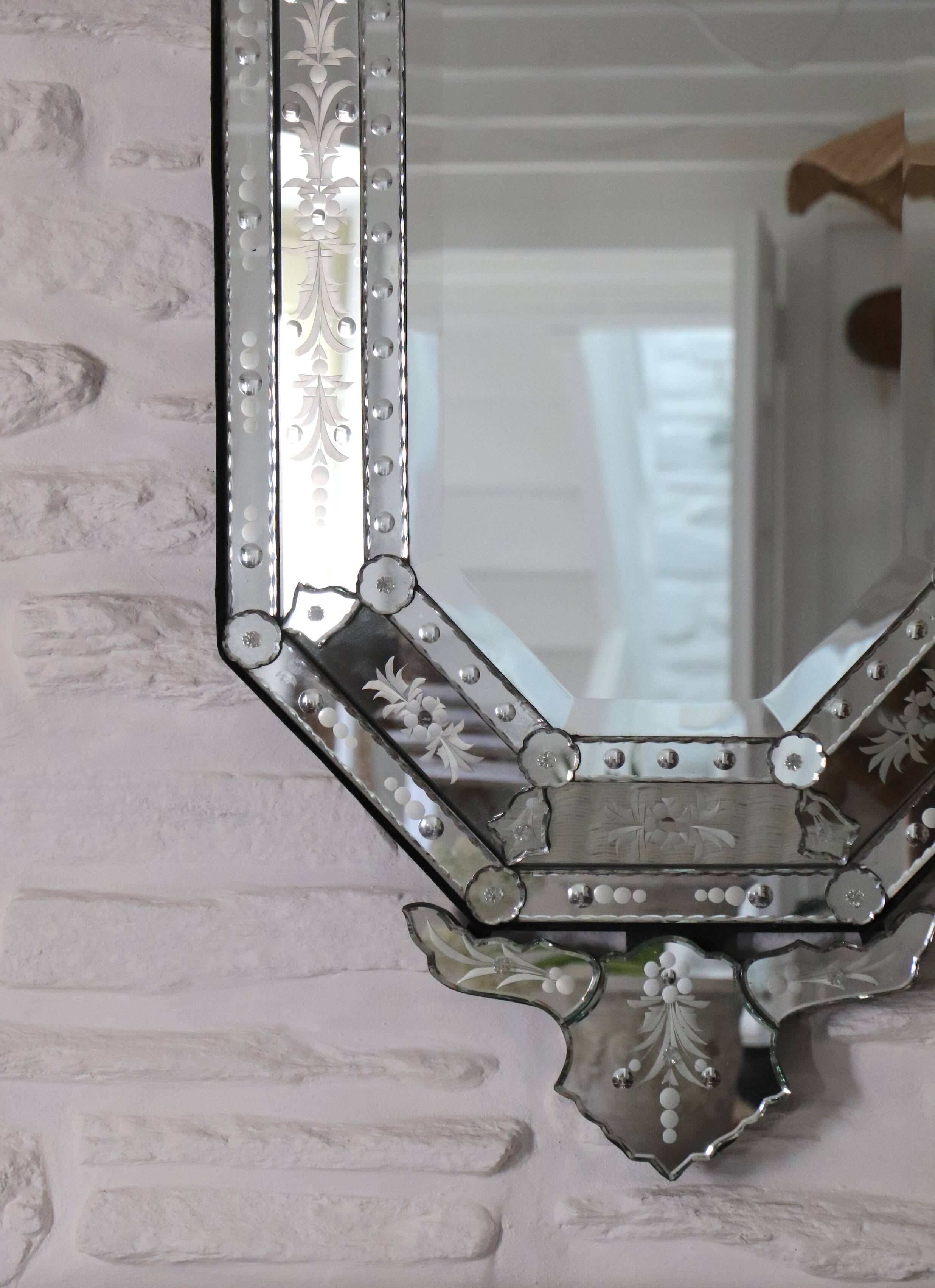 Large Venetian mirror, 20th century