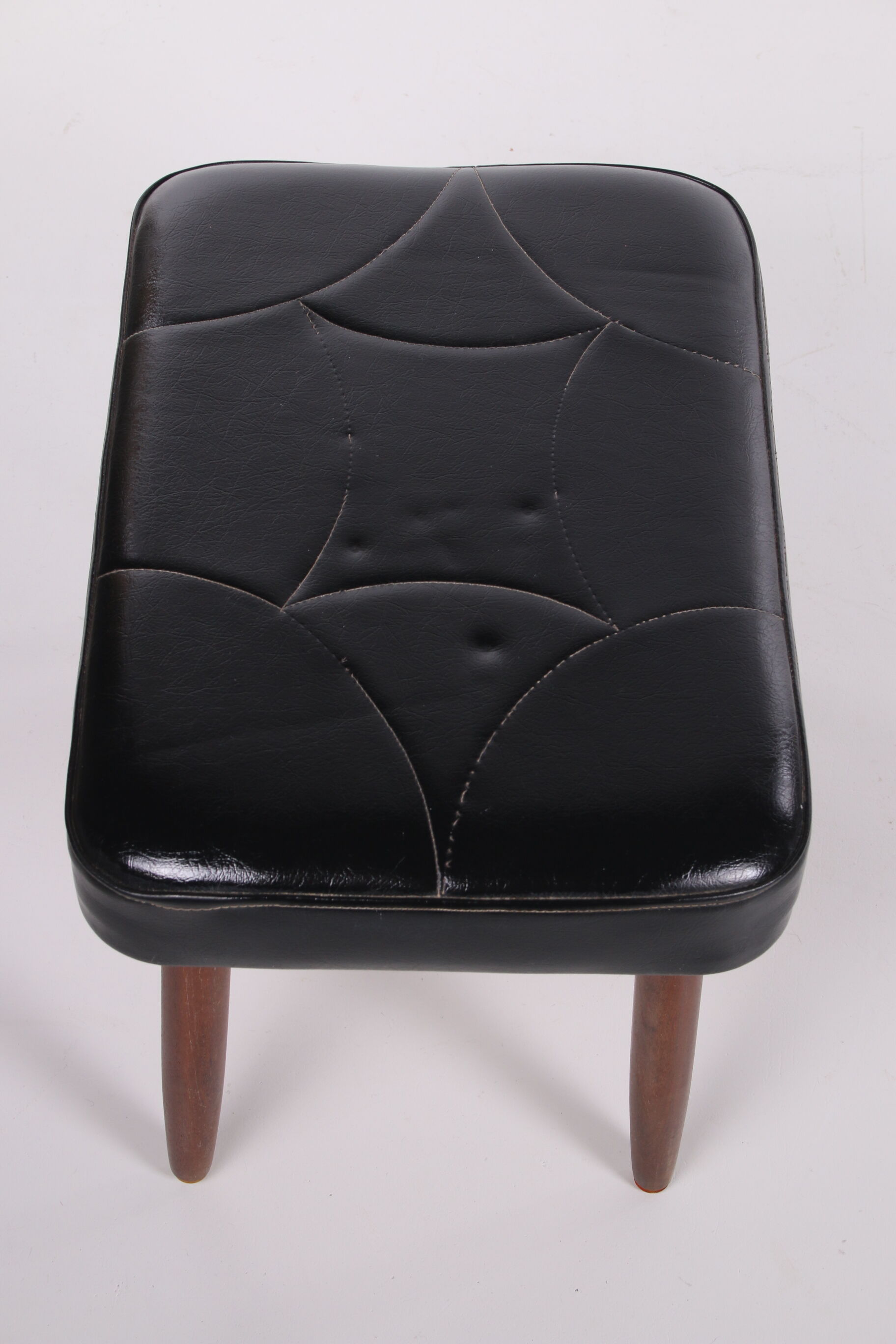 Danish vintage pouf or stool from the 1960s