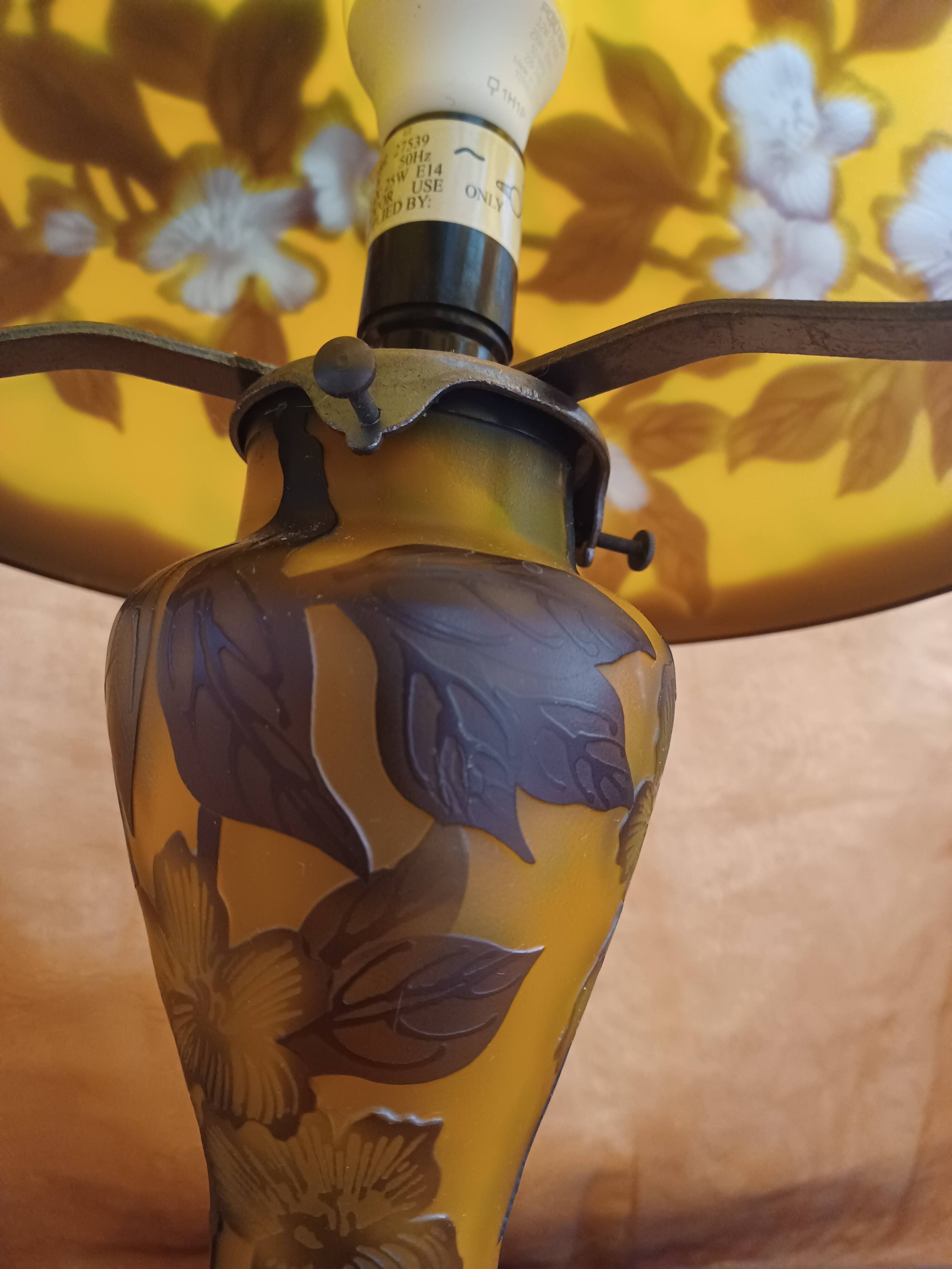Lampe champignon Gallé Tip