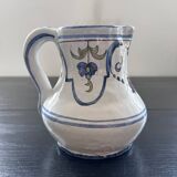 Blue floral decor pitcher