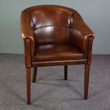 Sheepskin convertible armchair side chair