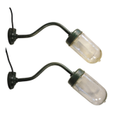 Pair of gooseneck sconces