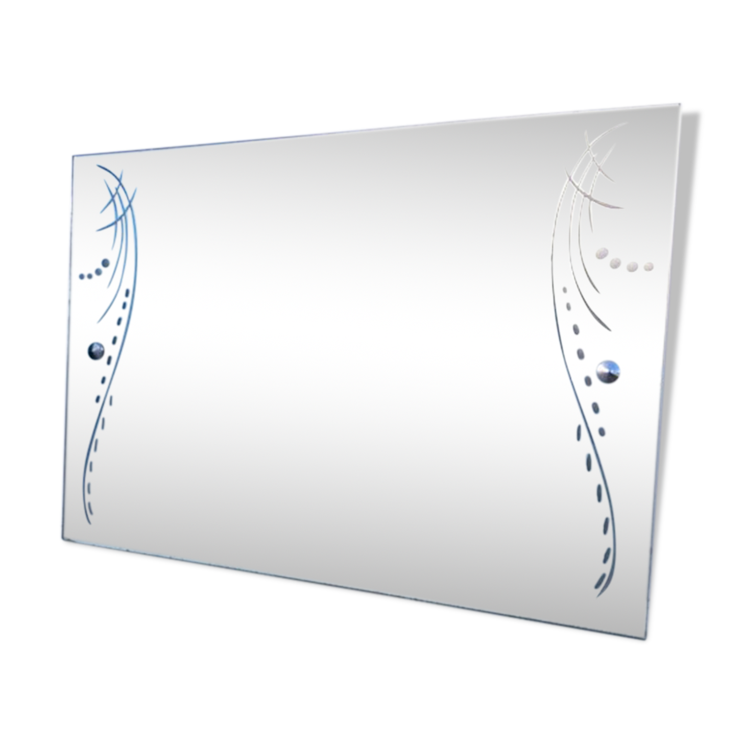 Engraved mirror 42x60 cm