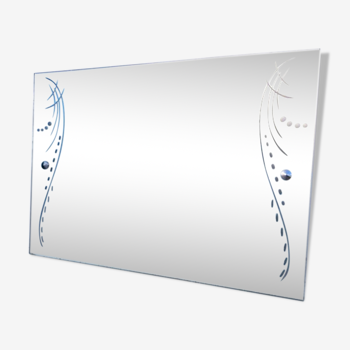 Engraved mirror 42x60 cm