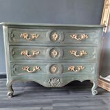 Louis xv style patinated chest of drawers