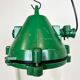 Green Industrial Cast Aluminium Explosion Proof Lamp, 1970s