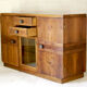1930s walnut credenza in art deco style