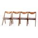 Set of four Swedish “Storken” dining chairs