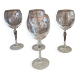 Crystal wine glasses