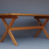 Scandinavian pine dining table 1960s