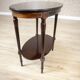 Early 20th Century English Walnut Oval Coffee Table, 1950s