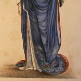 Color engraving XIXth Noble Lady of Japan