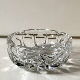 Large Saint Louis crystal ashtray or pocket emptier, ambassador model