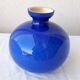 Blue glass vase