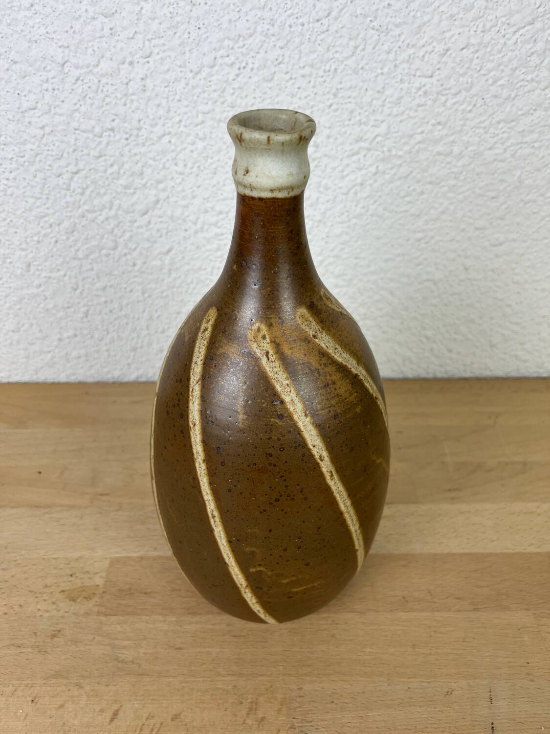 Pyrite stoneware bottle vase, Saint Philibert