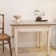 Distressed farmhouse table