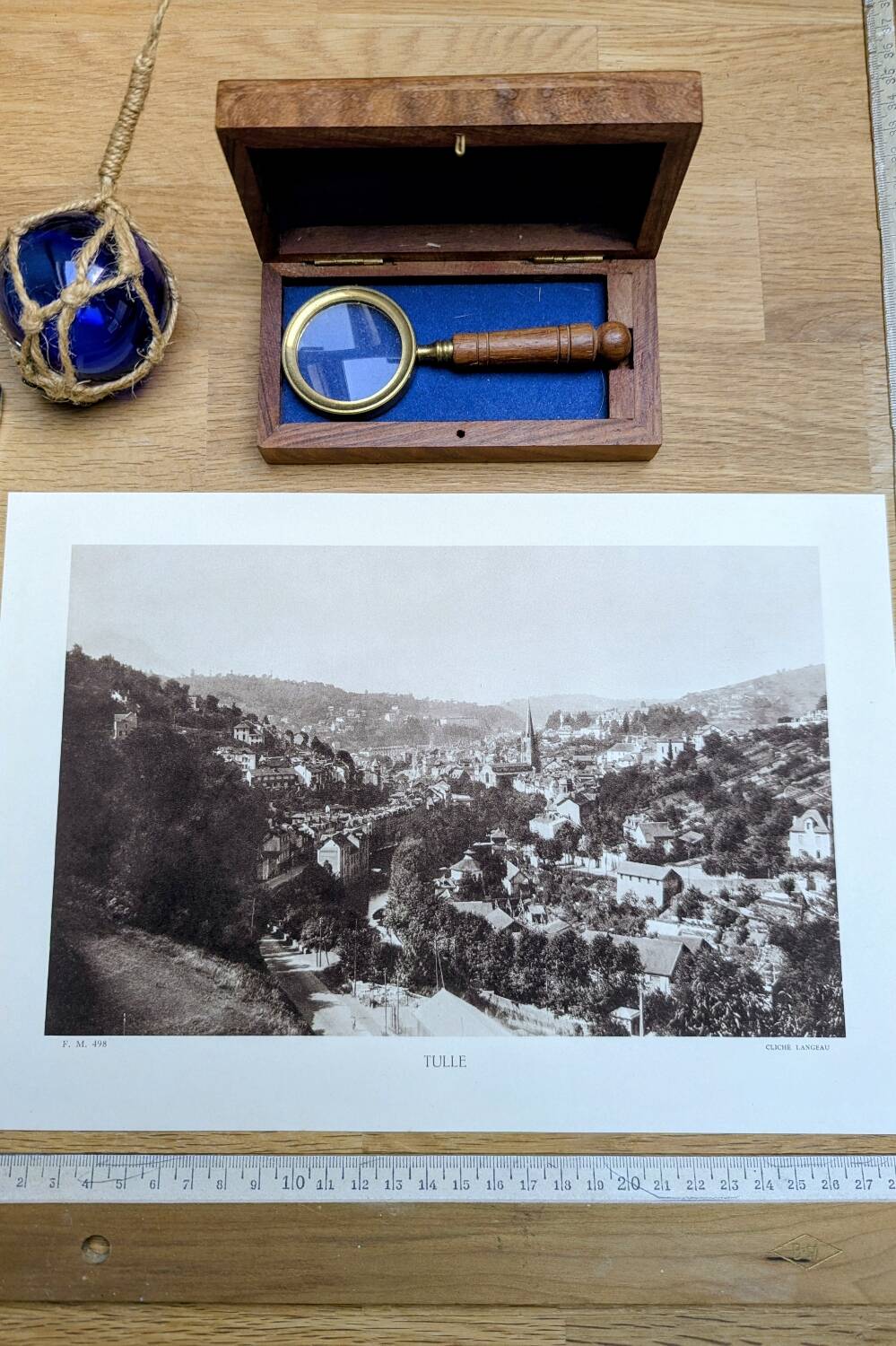 Tulle, Corrèze, photo board printed in 1942.