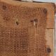 large antique headboard with 4 panels featuring Asian decor from the 1940s/50s