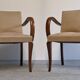 Paire de fauteuils bridge Art déco vers 1930