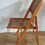 Cannage folding chair 1970