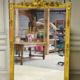 Large 19th Century Gilded Stucco Mirror