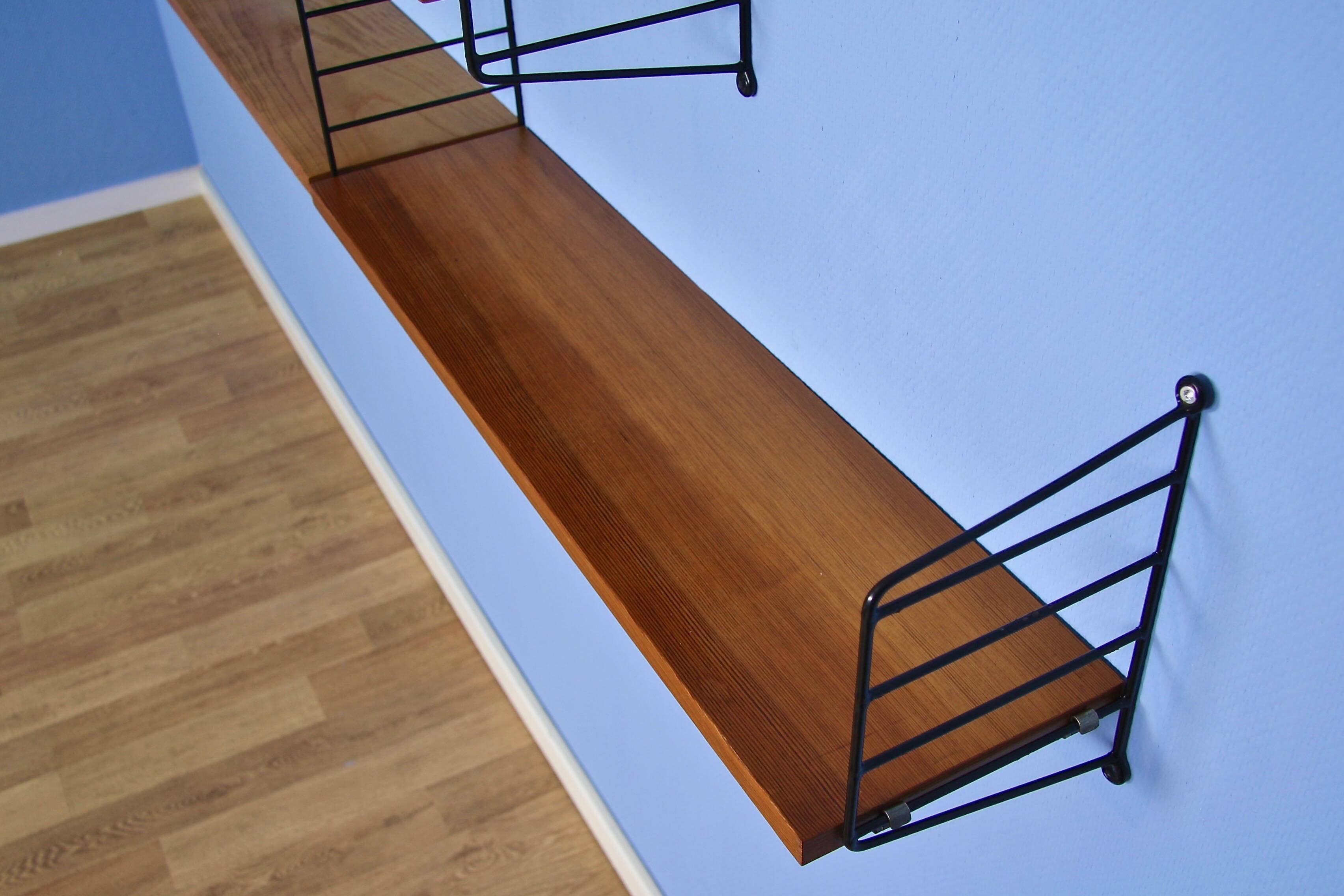 Vintage Danish beech shelf by Nisse Strinning for String, 1960s.