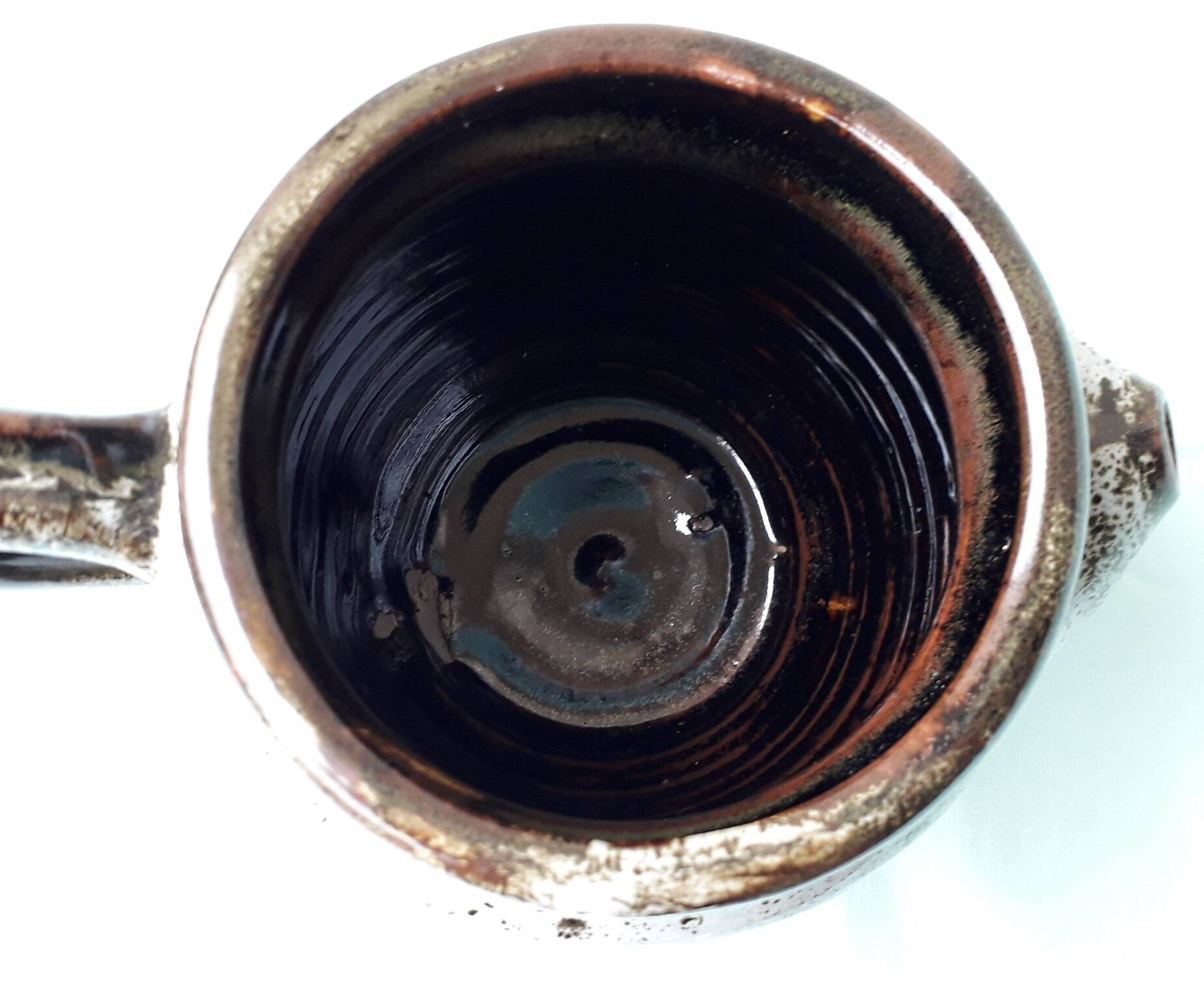 Enameled stoneware coffee pot