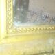 Miroir Louis Philippe ancien doré avec fronton