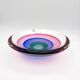 Large Coupe Michele Onesto Oball Sommerso Polychrome 32cm 5.4kg Signed