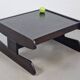 Postmodern Architectural Wooden Coffee Table, Germany, 1970s