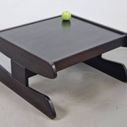 Postmodern Architectural Wooden Coffee Table, Germany, 1970s