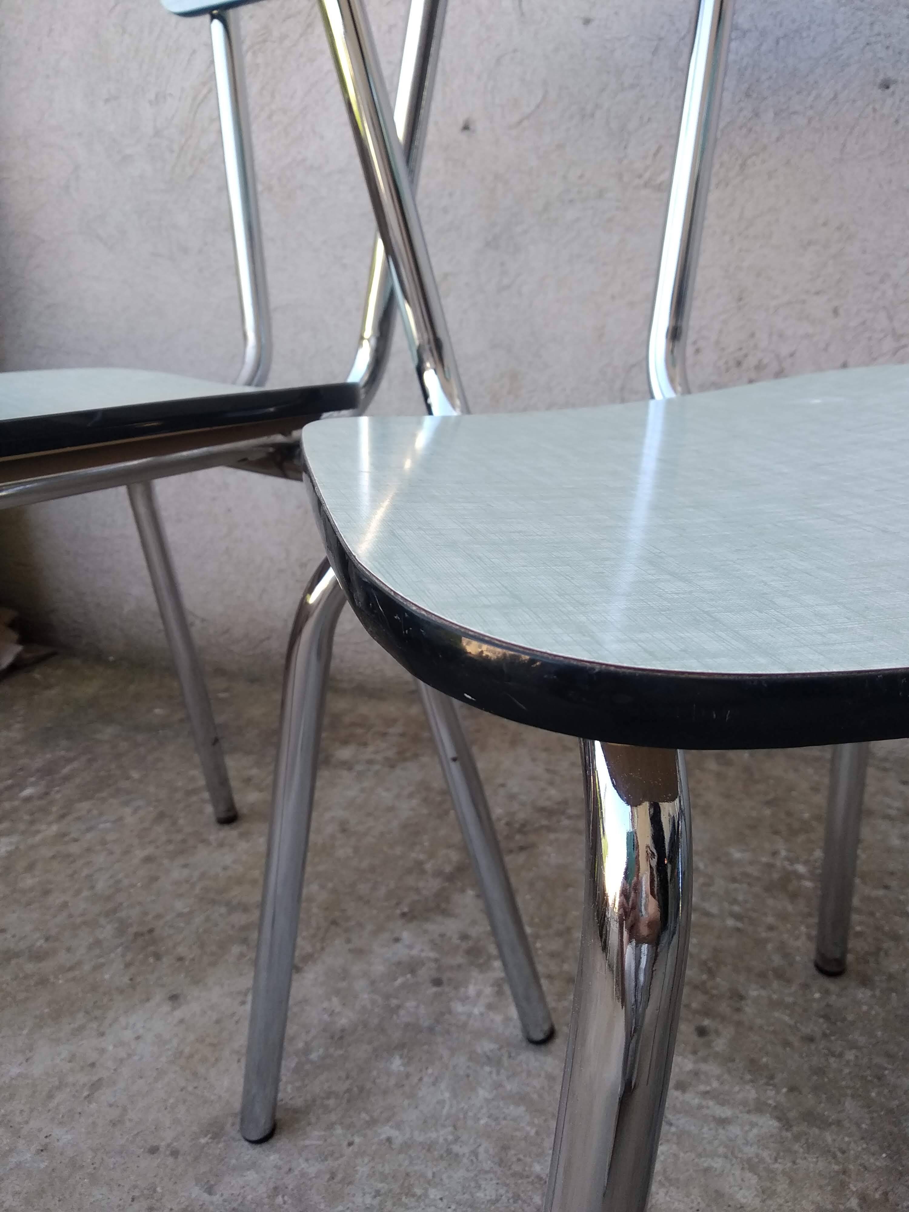 Set of 3 Formica chairs