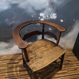 Antique solid wood armchair - Authentic rustic style