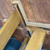 Vintage oak round side table