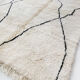 Moroccan Berber carpet Beni Ouarain ecru with graphic patterns 260x168cm