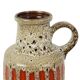 Fat Lava West Germany Earthenware Scheurich Lora Vase Orange 408-40