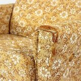 Midcentury Wingchair On Wheels By Ton, Czechoslovakia 1960s