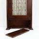 Armoire haute Art Déco française avec porte vitrée et compartiment caché, vers 1910