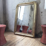 Mirror Louis Philippe flowered 75 x 109 cm