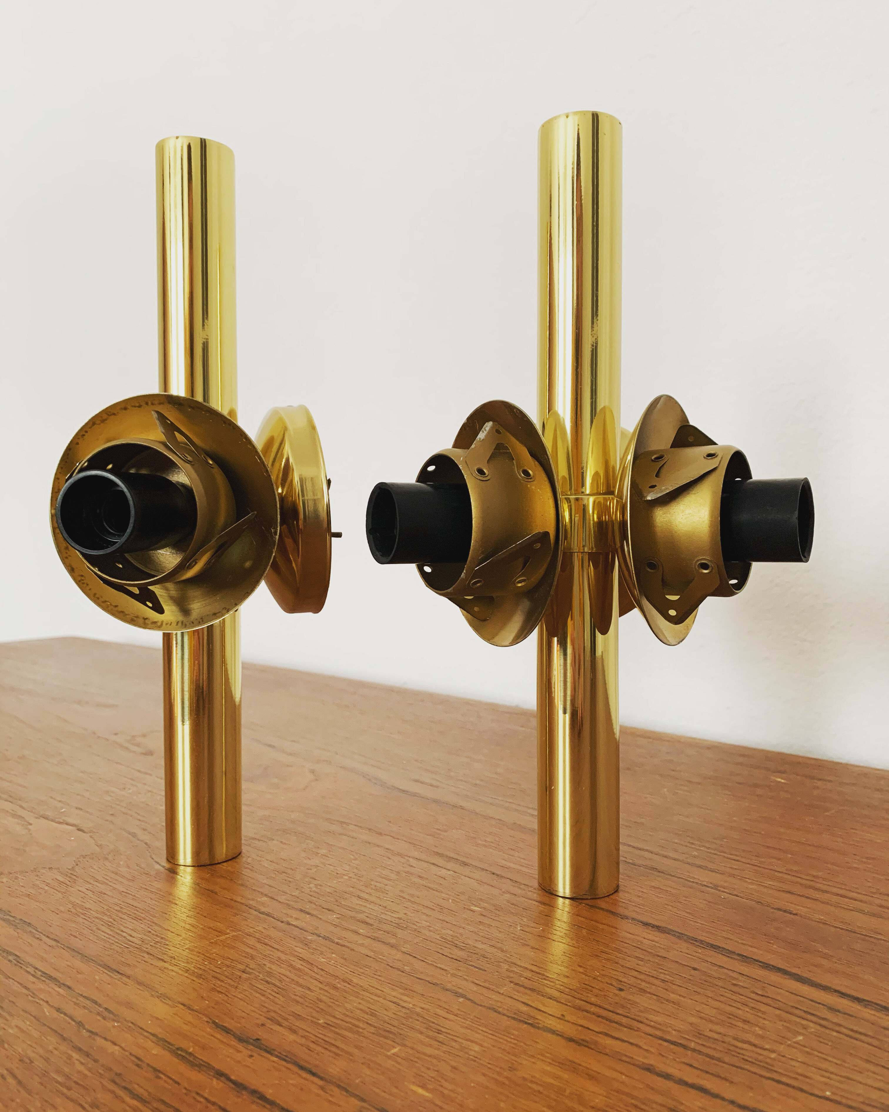 Set of 2 brass Sputnik sconces by Kaiser Leuchten